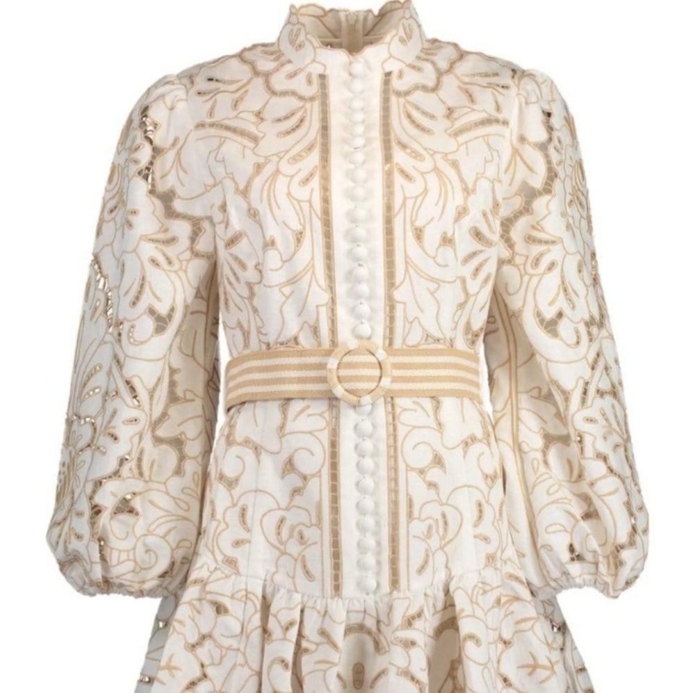 ZIMMERMANN LACE CUTOUT DRESS Size 2/ US 8
